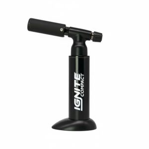 Soplete Compact Ignite negro con llama turbo ajustable