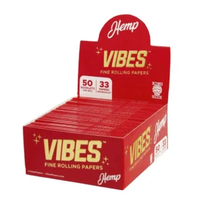 Papelillo Vibes Hemp King Size Slim - Display 50 Libritos