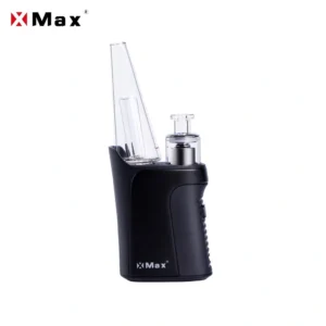 Vaporizador XMax Qomo negro para extracciones con burbujeador integrado