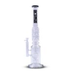 Bong Heavy Trash Bonglab transparente con logo negro