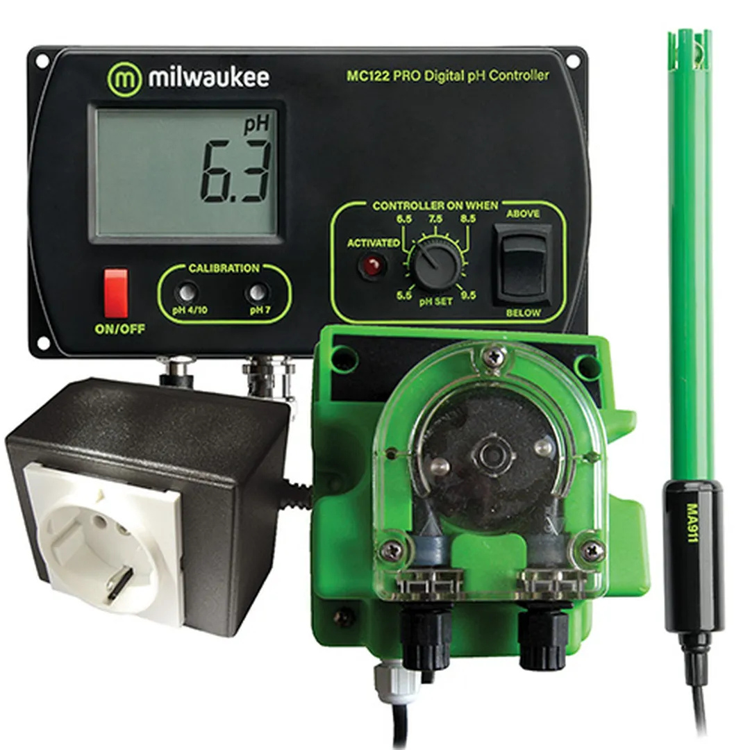 Controlador pH Milwaukee con bomba
