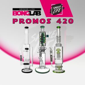 Pack 420 Big Boys 7 con tres bongs Bonglab