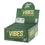Display de 50 libritos de papelillo Vibes Organic Hemp King Size Slim
