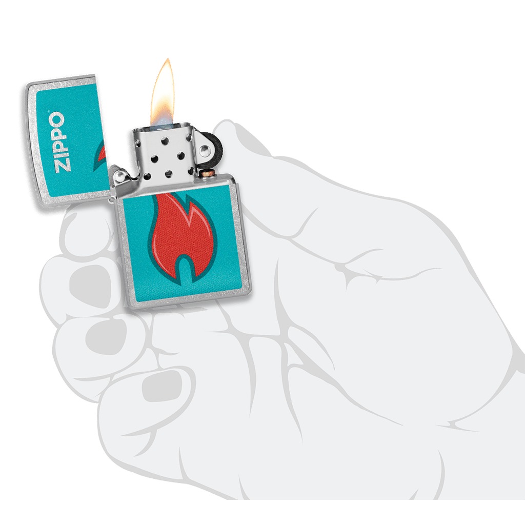 Zippo Flame Design en mano