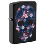 Zippo Flamingo Skull Design