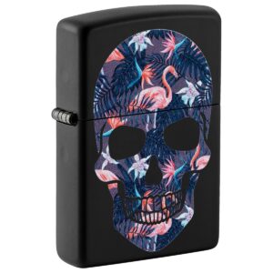 Zippo Flamingo Skull Design