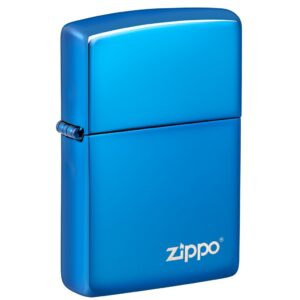 Zippo High Polish Blue Logo